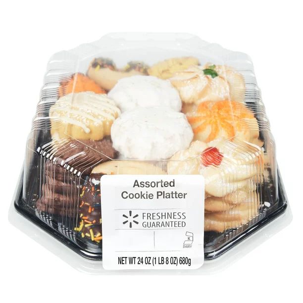 Freshness Guaranteed Assorted Cookie Platter, 24 oz, 36 Count - Walmart.com | Walmart (US)