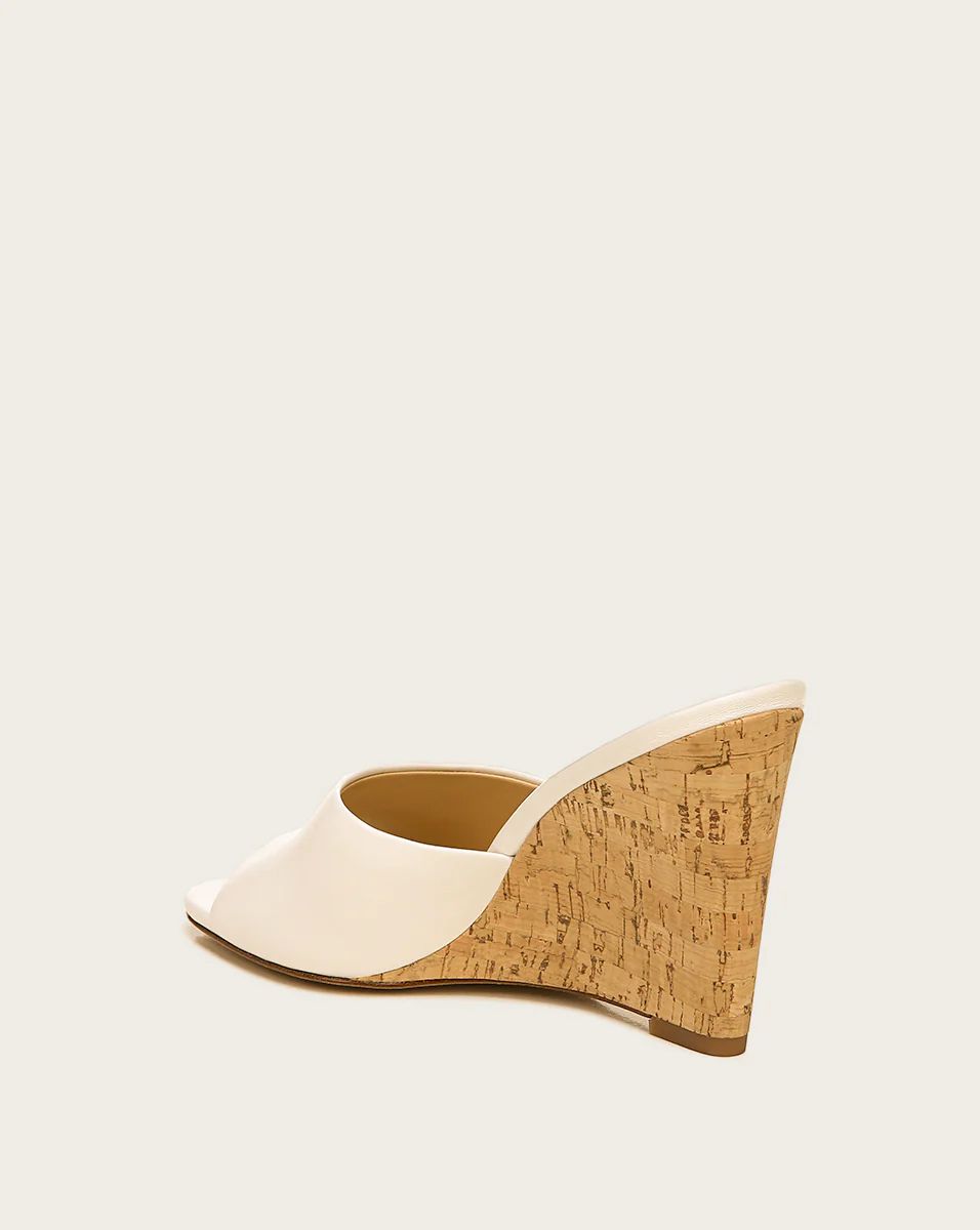 Dali Wedge Leather Sandal | Veronica Beard