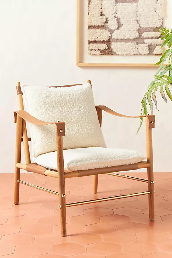 Sherpa Stanton Chair By Anthropologie in Beige | Anthropologie (US)