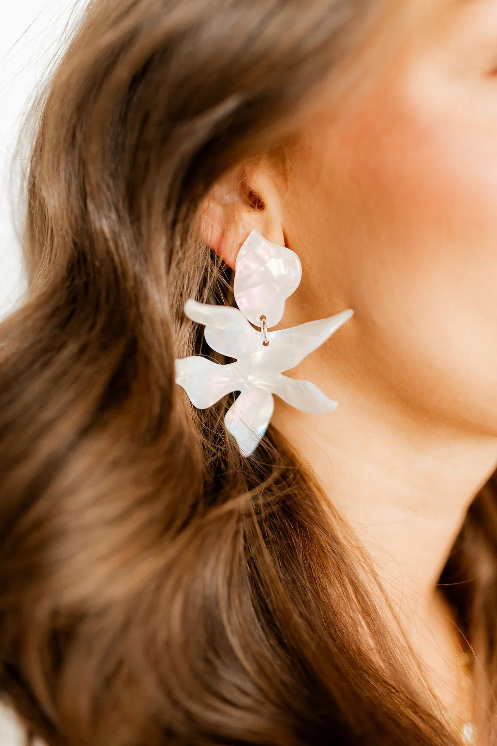Flora Statement Earrings - Iridescent - Shop LINNY CO | LINNY CO LLC