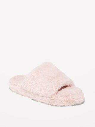 Cozy Faux-Fur Slide Slippers for Girls | Old Navy (US)