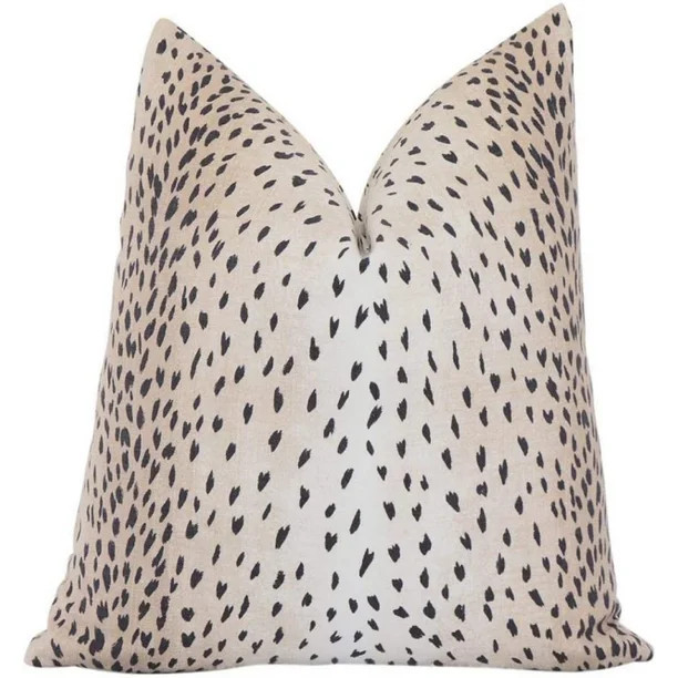 Antelope Black Pillow Cover with Zipper Square Euro Sham or Lumbar Pillow Cushion Cover Pillow Ca... | Walmart (US)