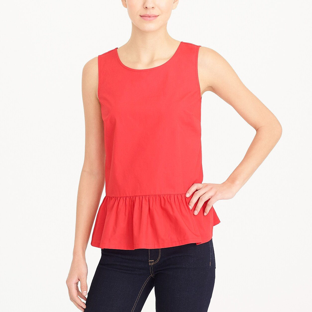 Bow-back peplum tank top | J.Crew Factory