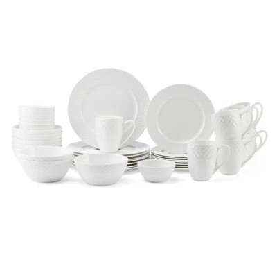 Mikasa Trellis 40-Piece Bone China Dinnerware Set, Service For 8 | Wayfair North America