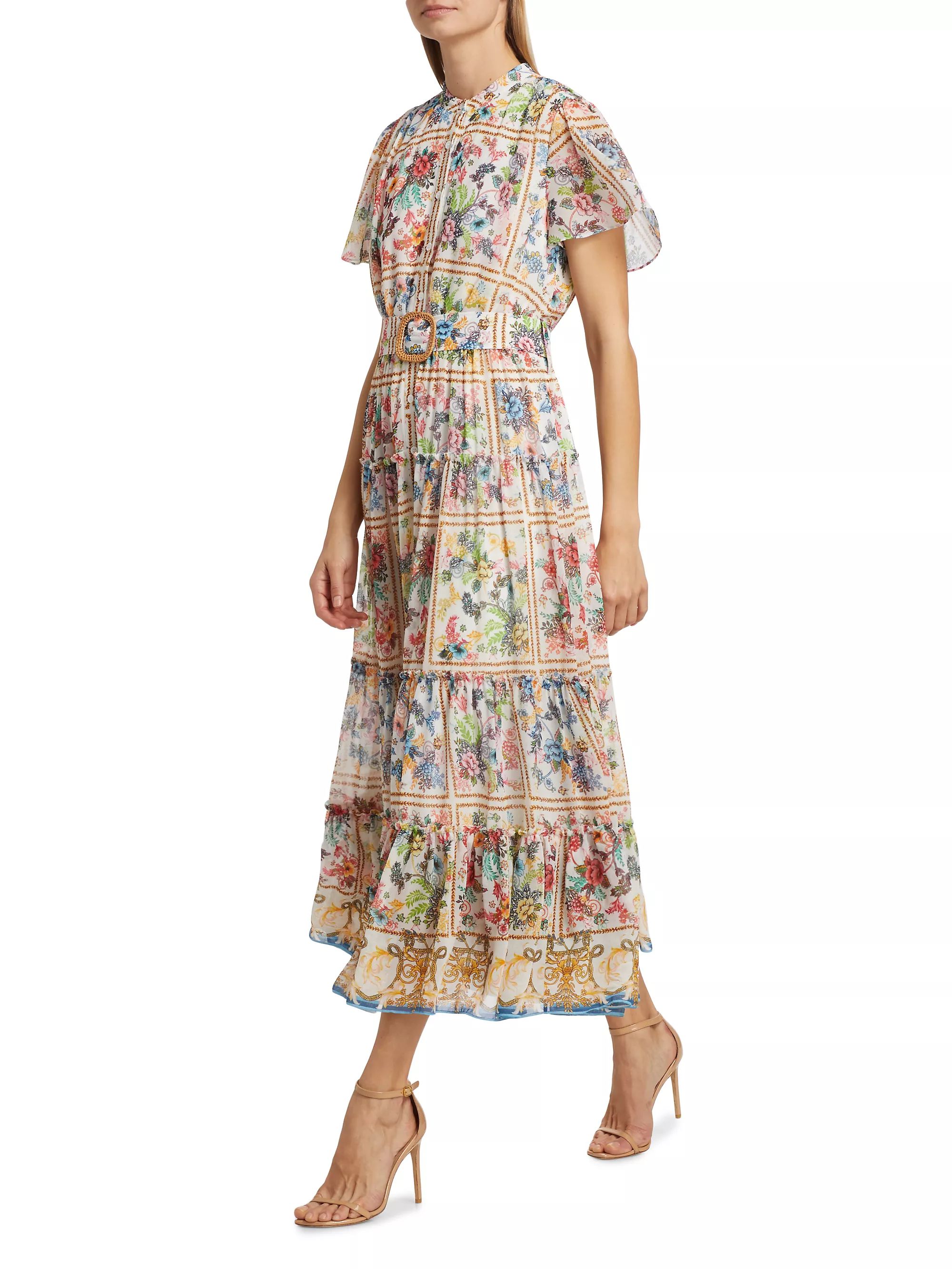 Aimee Summer Palace Print Midi Dress | Saks Fifth Avenue