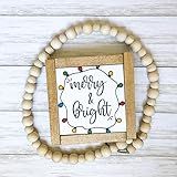 Merry and Bright Lights - Small Christmas Sign | Amazon (US)