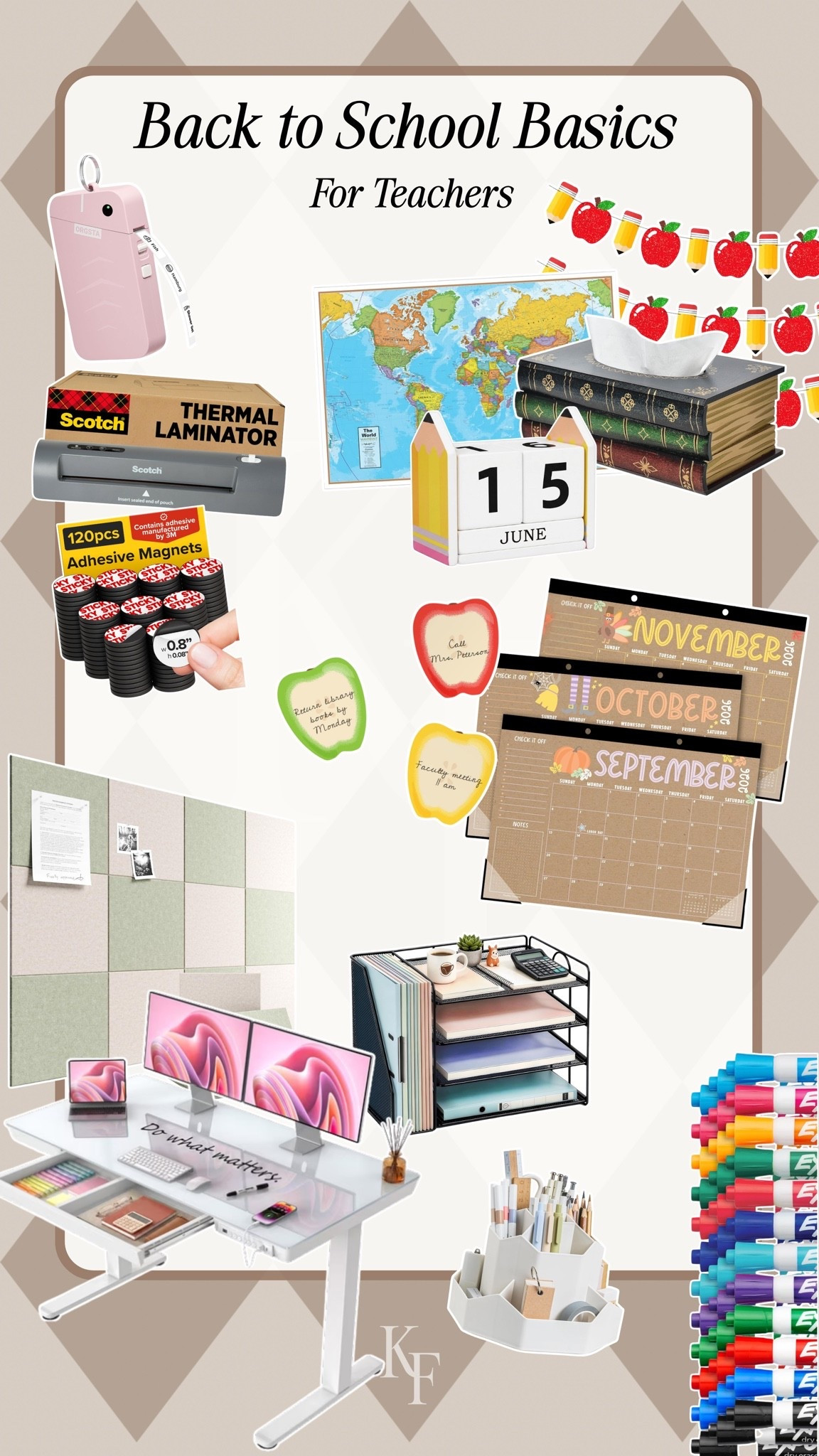 Back to school basics: teacher edition! 

Everything you need to get your class ready for the school year—from organizational items, to decorations, to desk essentials! 


Classroom organization hacks, school year essential, back to school basics, teach supplies, Walmart, Amazon, target