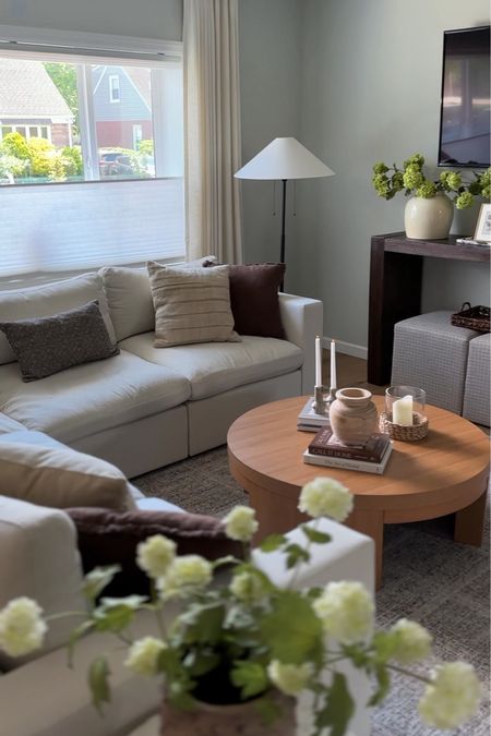 Small but cozy living room! Transitional decor with a touch of vintage and modern!

#LTKHome