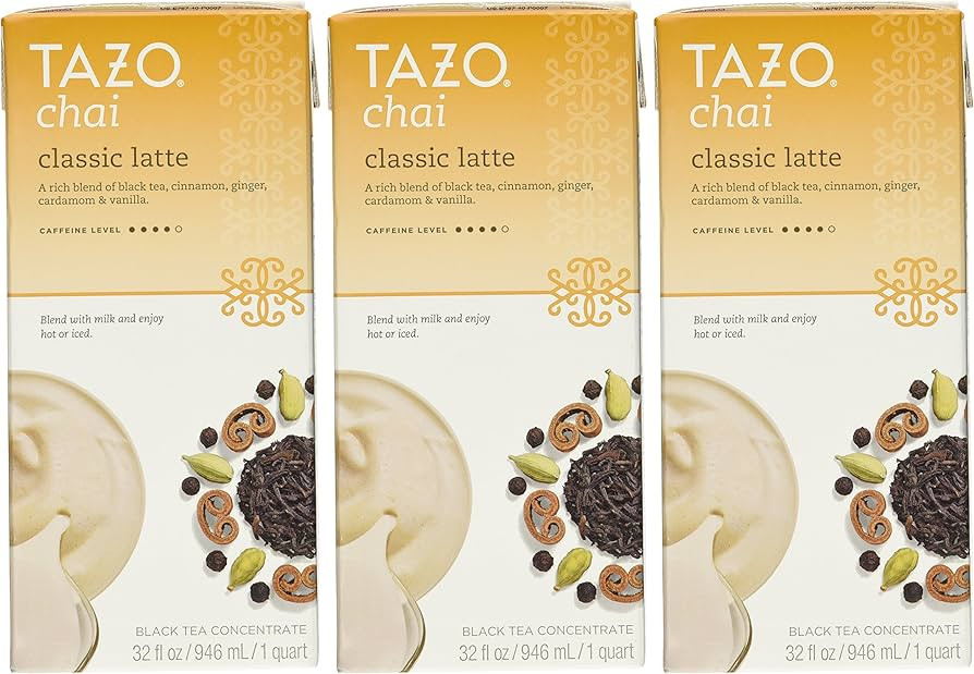 Tazo Chai Latte Concentrate Black Tea (32 oz, 3 pk.) | Amazon (CA)