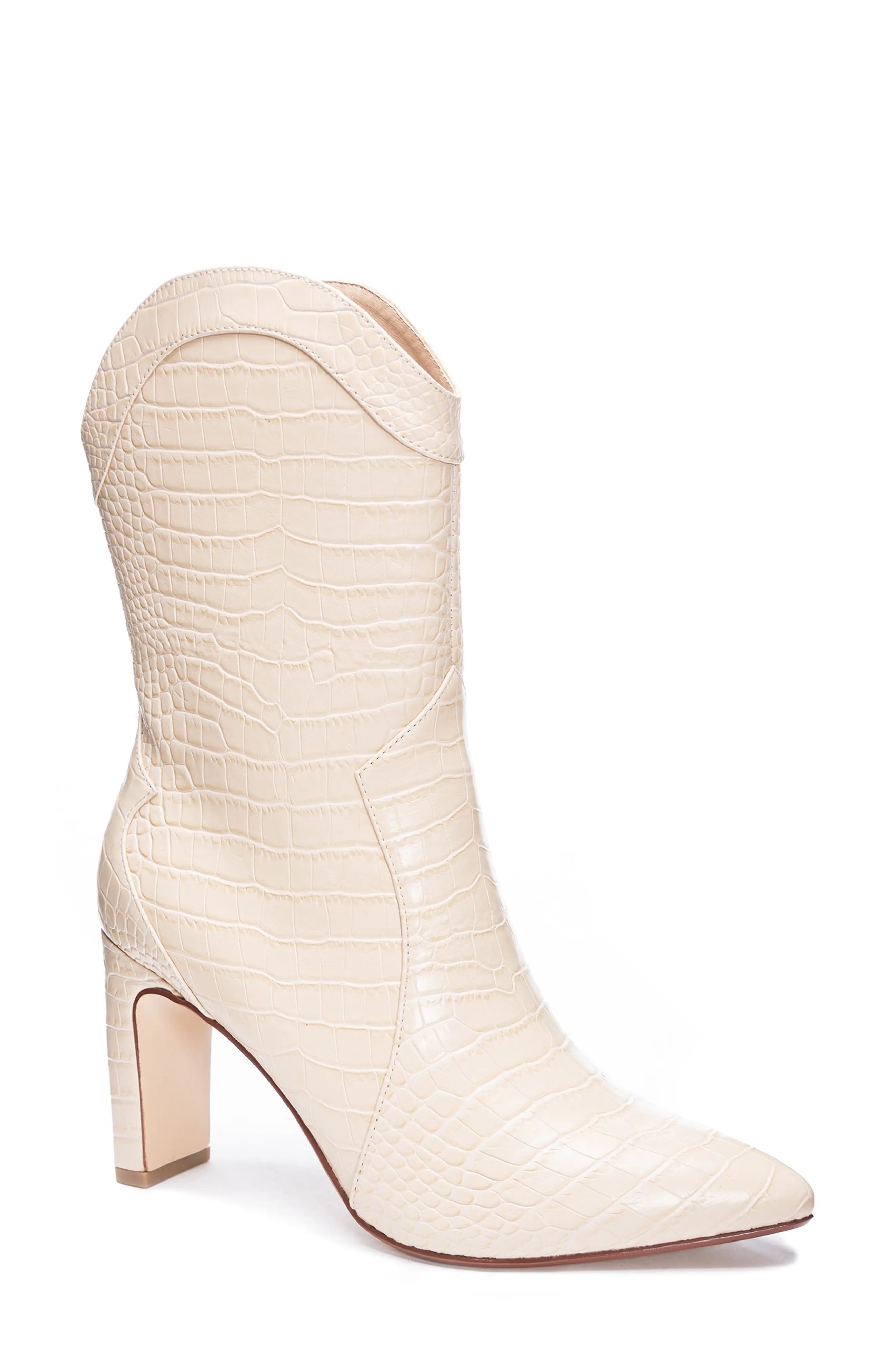 Women's Chinese Laundry Everly Pointy Toe Boot, Size 10 M - Beige | Nordstrom