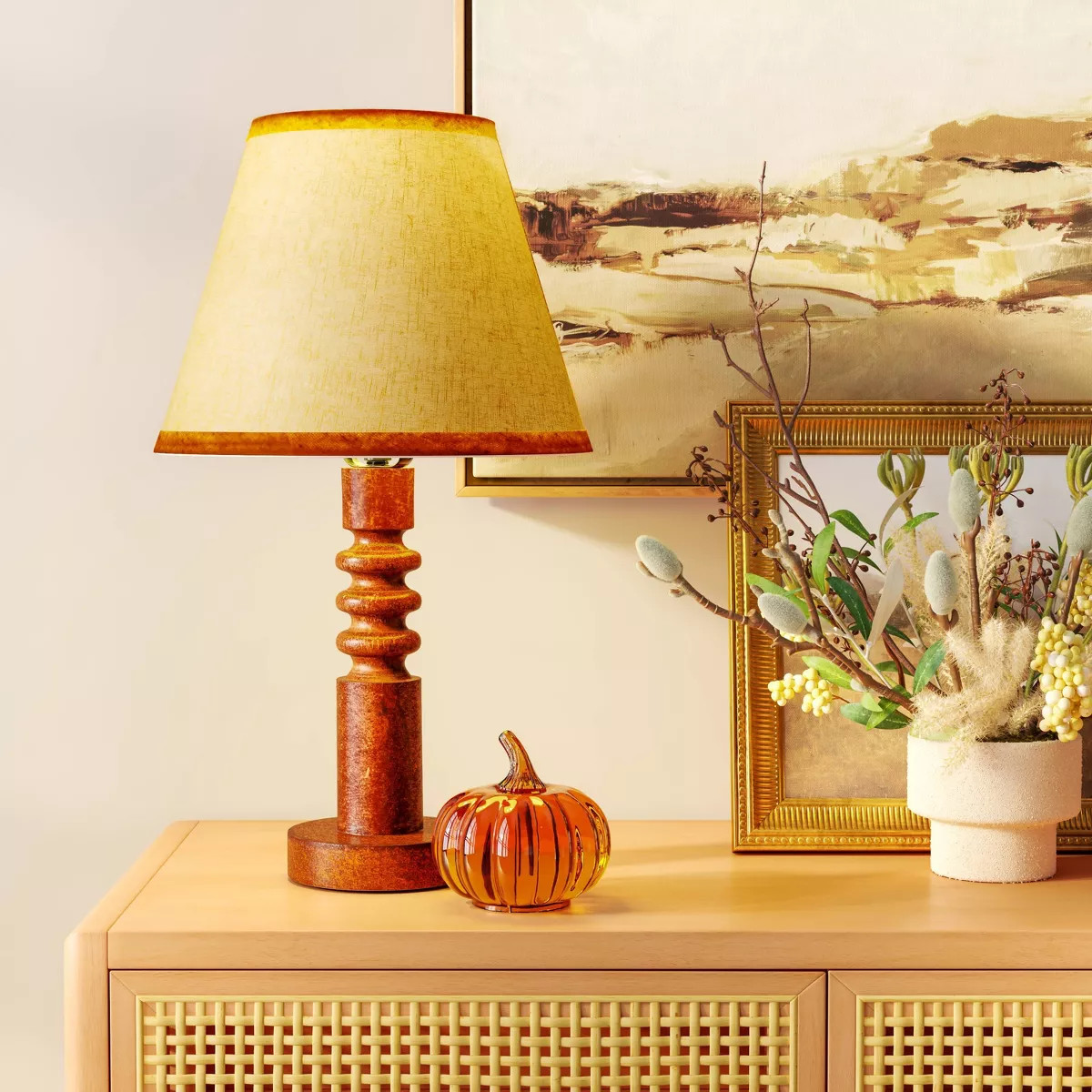 Mid Tone Wood Table Lamp - Threshold™ | Target