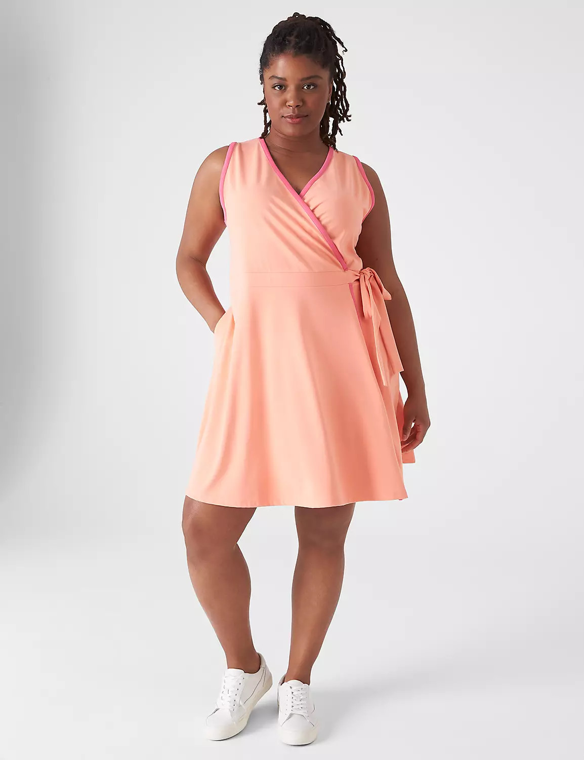 LIVI Recycled LIVI Soft Wrap Dress | LaneBryant | Lane Bryant (US)