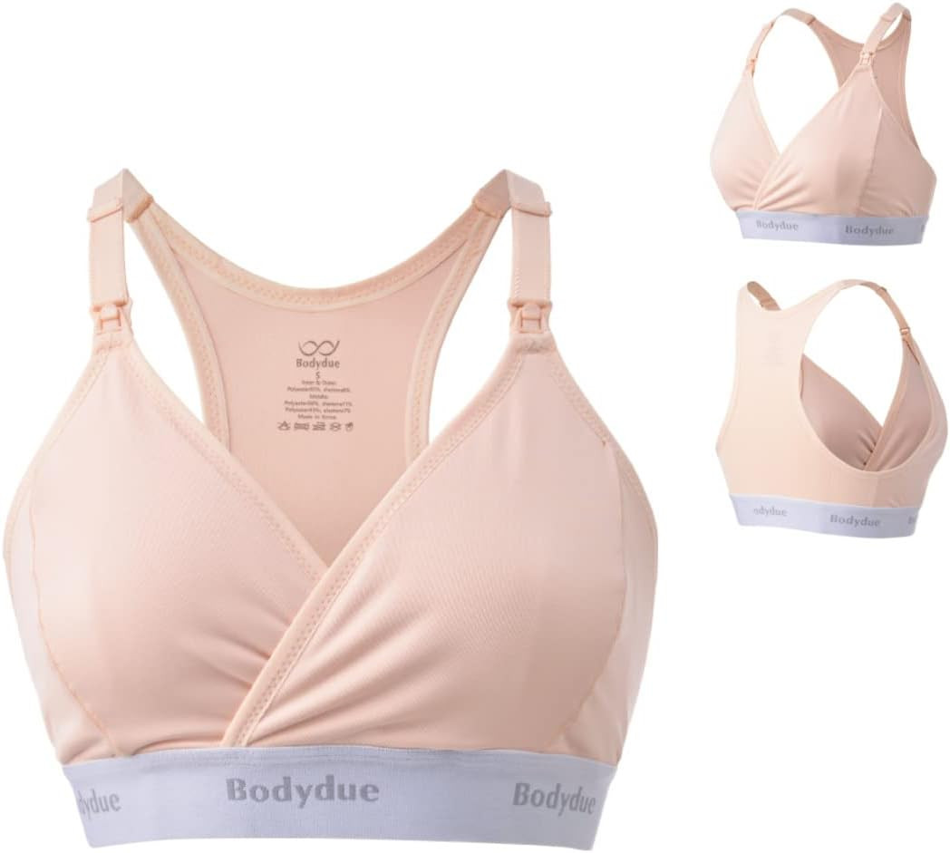 Bodydue Absobra Nursing Pad-Free Nursing Bra for Easy Breastfeeding Maternity Essential Wireless ... | Amazon (US)