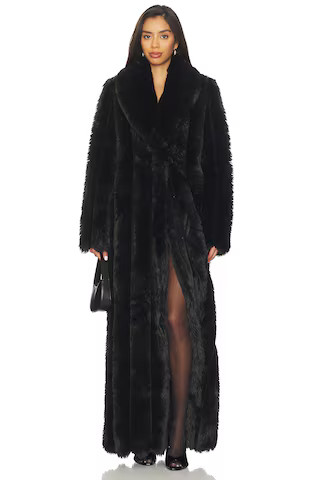 NBD x Emma Leger Nadia Long Coat in Black from Revolve.com | Revolve Clothing (Global)