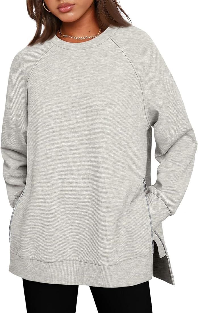 EFAN Womens Oversized Sweatshirts Long Sleeve Crew Neck Pullover Casual Hoodies 2023 Fall Fashion... | Amazon (US)