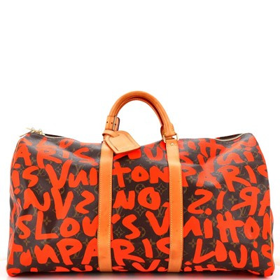 Louis Vuitton Keepall Bag Limited Edition Monogram Graffiti 50 Brown, Print  | eBay | eBay US