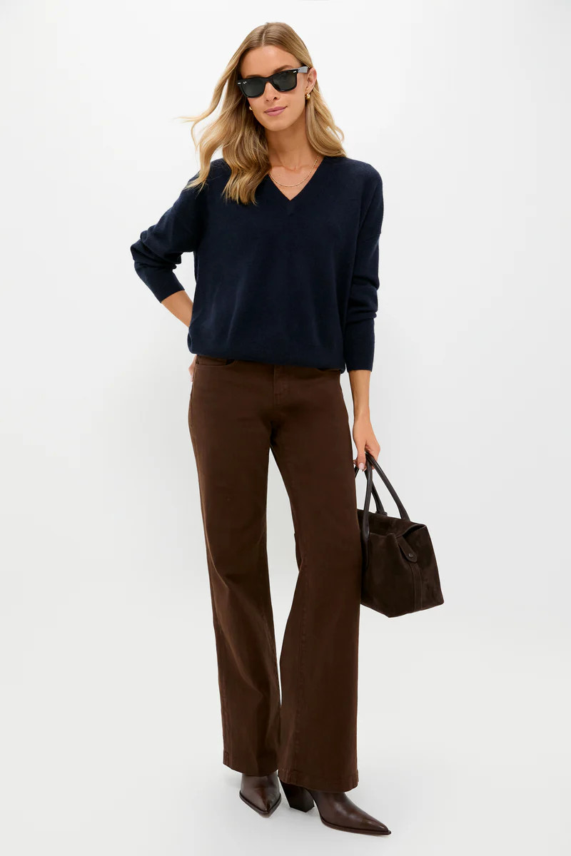 Brown Joanne Low Rise Wide Leg | Tuckernuck (US)