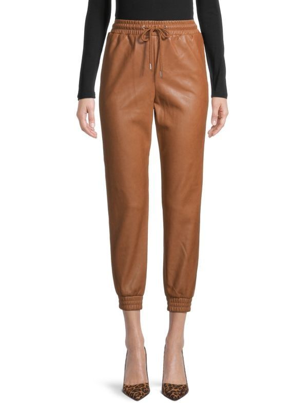Faux-Leather Joggers | Saks Fifth Avenue OFF 5TH
