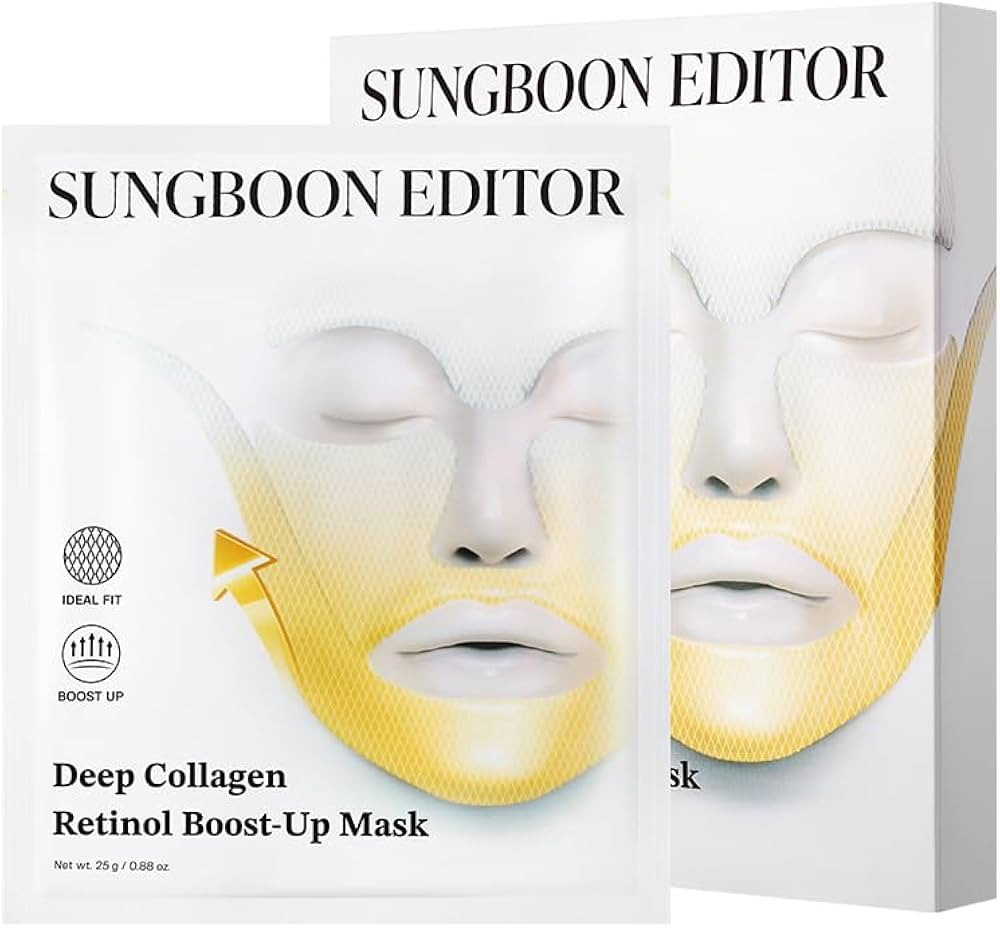 SUNBOON EDITOR Deep Collagen Retinol Tension Boost Up Mask | Retinol, Volufiline, Lifted Skin, Sk... | Amazon (US)