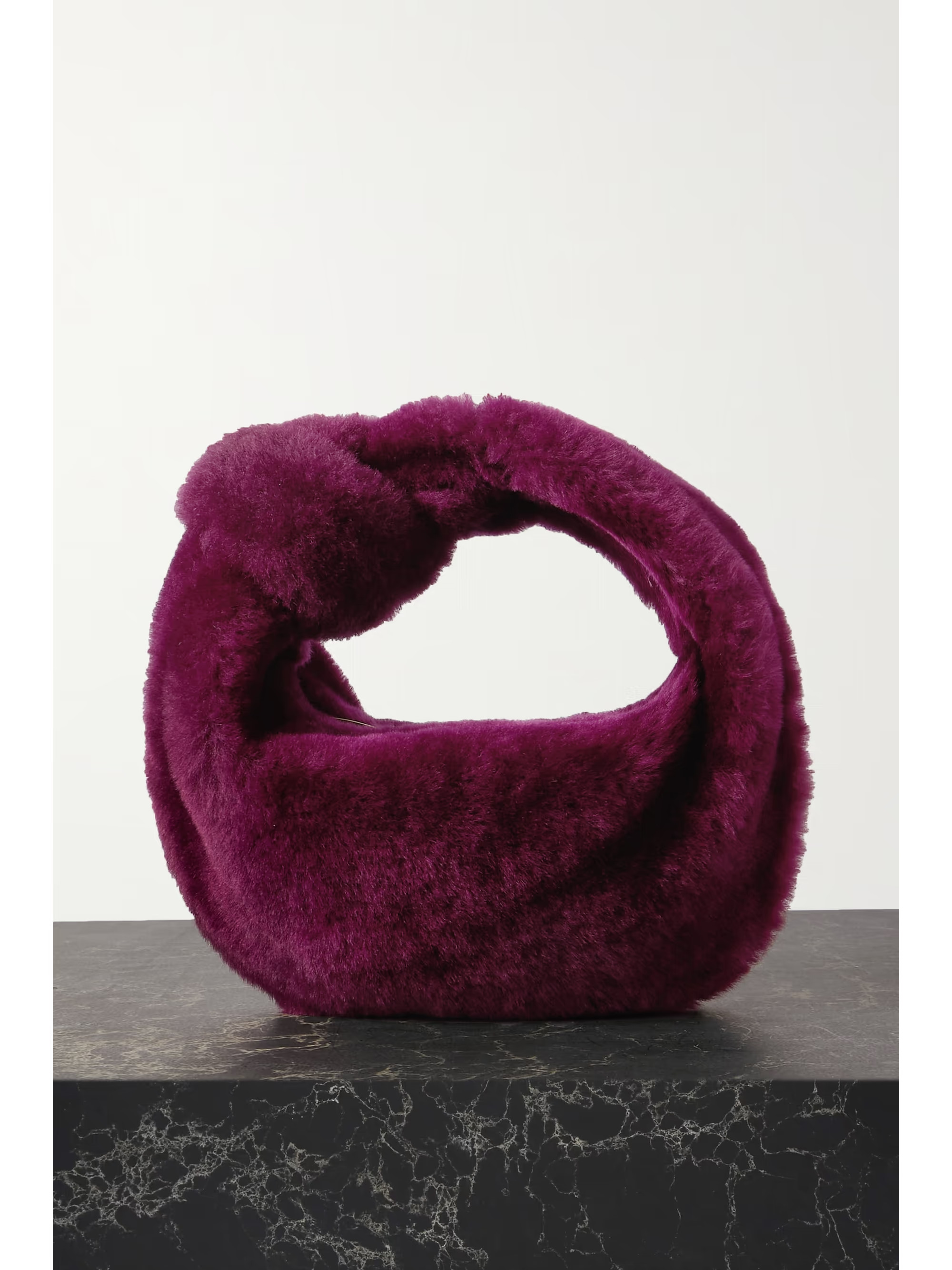 BOTTEGA VENETAJodie mini knotted shearling tote | NET-A-PORTER (US)