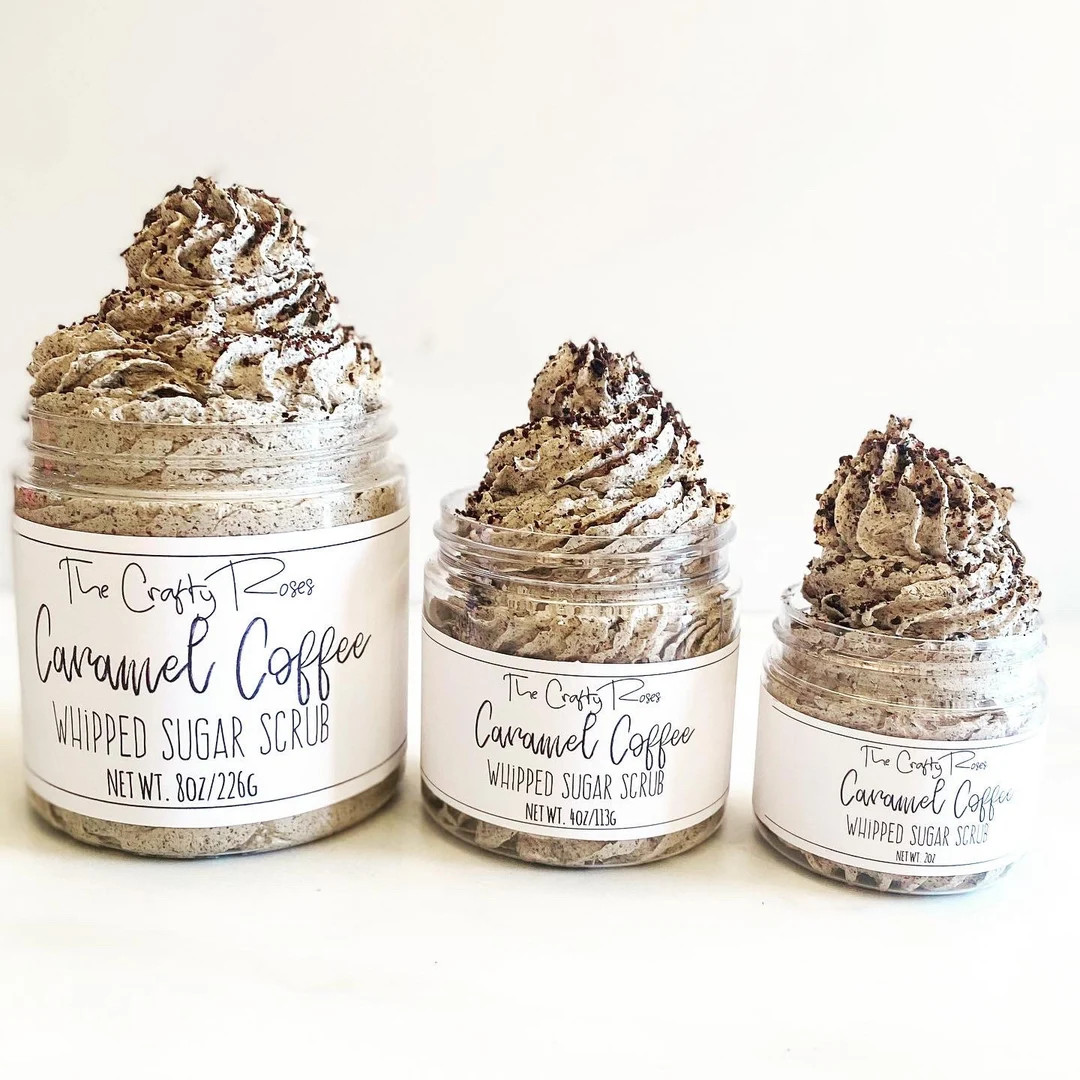 Caramel Coffee Whipped Sugar Scrub Soap - Etsy | Etsy (US)