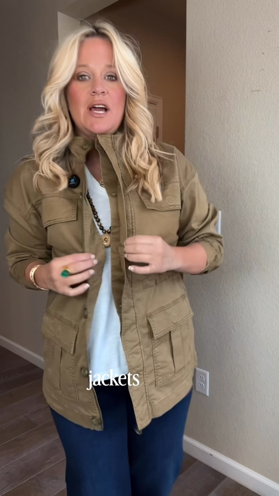 ✨Tap the bell, save and ❤️ start here over 40 fashion, midlife style, midsize fashion and luxury looks for less.  

⬇️Sizing information:
Medium (size down if in between sizes.) 

If utility jackets usually make you feel boxy, look for one that creates shape instead of hiding it. 🤍

This cinched-waist jacket does the work for us: it adds structure up top, defines the middle, and balances beautifully with relaxed jeans or trousers.

✨ Lift
✨ Skim
✨ Balance

That’s Outfit Physics™.

And I love that it gives us that polished equestrian look without the designer price tag. 

👑 Helping you look good, feel good.-Lindsey Denver   Check back daily for belly-friendly style, confidence, and Outfit Physics™.

#LTKOver40 #LTKPlusSize #LTKMidsize

Comment SHOP below to receive a DM with the link to this post on my LTK ⬇ https://liketk.it/6mXBJ