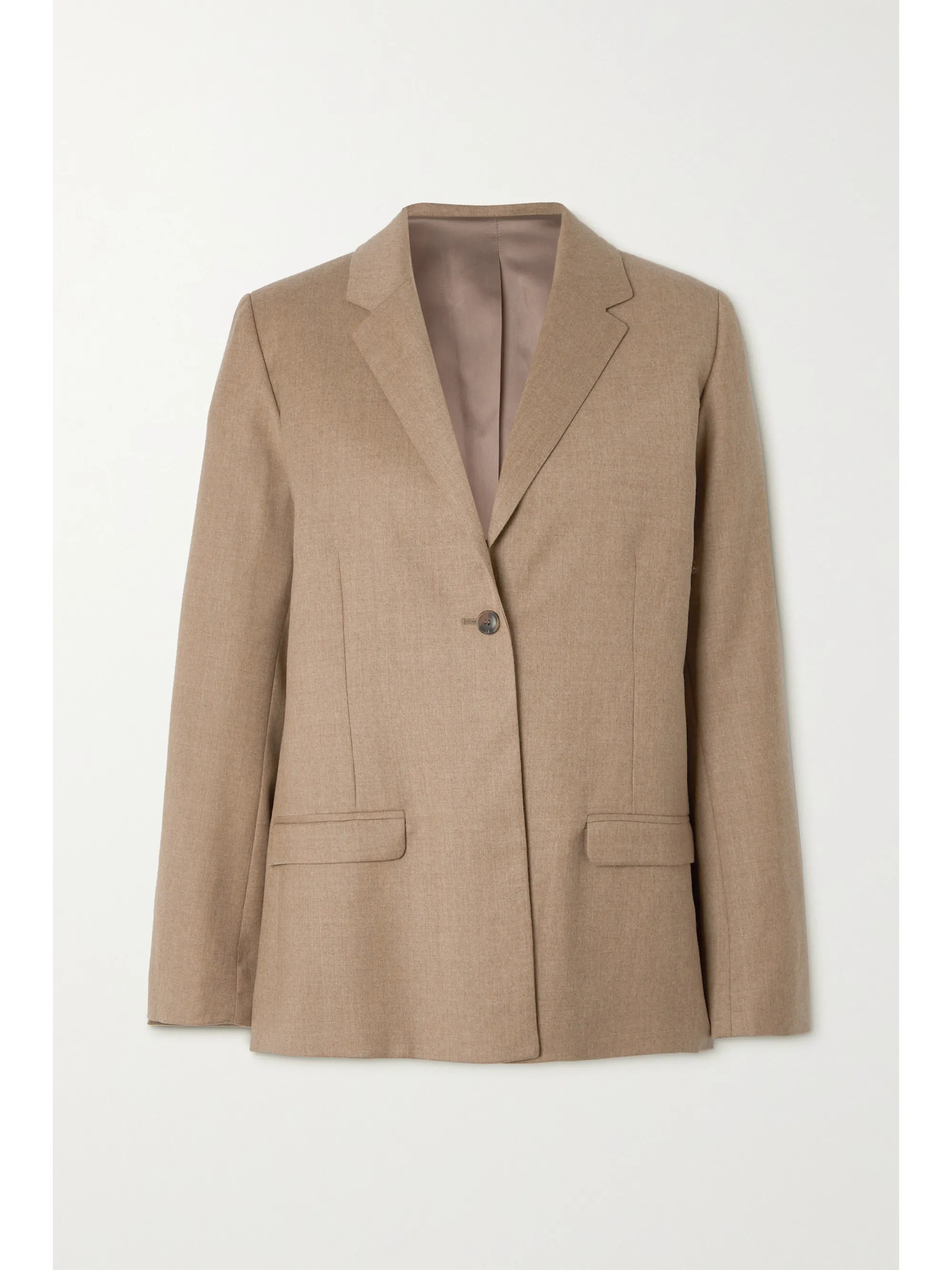 Wool-blend flannel blazer | NET-A-PORTER (UK & EU)