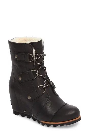 Women's Sorel Joan Of Arctic Wedge Genuine Shearling Bootie | Nordstrom