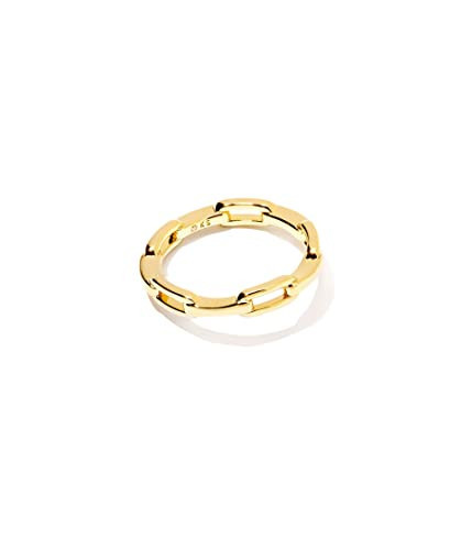 Kendra Scott® Andi Band Ring for Women – 14K Gold-Plated Construction – Square Link Chain Design Gold 6 One Size | Amazon (US)
