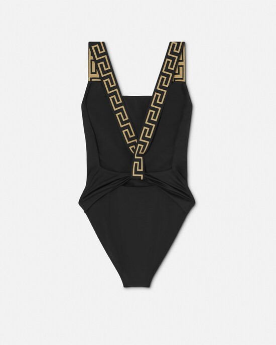 Jacquard One-Piece Swimsuit | Versace (US)