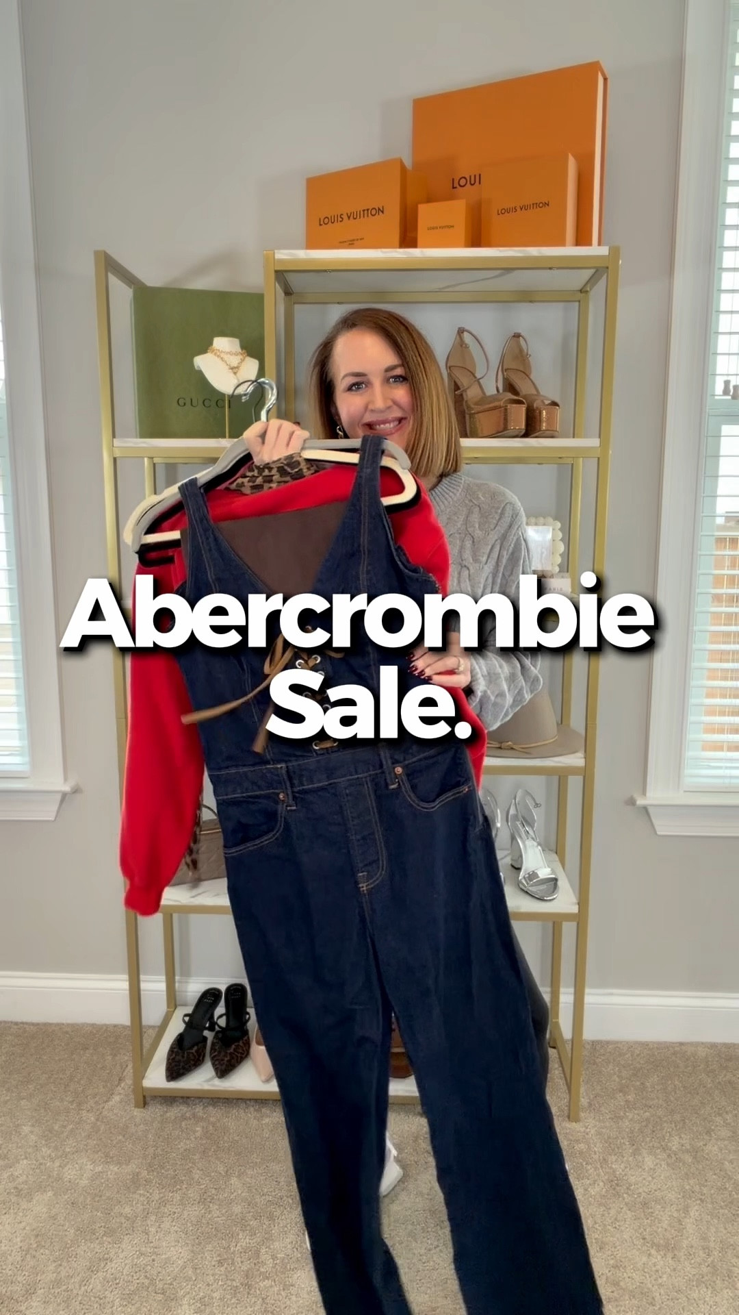 Abercrombie sale
Code AF20
Sizing:
Jumpsuit small
Pants and shorts 28
Tops small
Red top XS. Red pants small
Houndstooth top M 
Houndstooth pants Small short


#LTKOver40 #LTKSeasonal #LTKActive