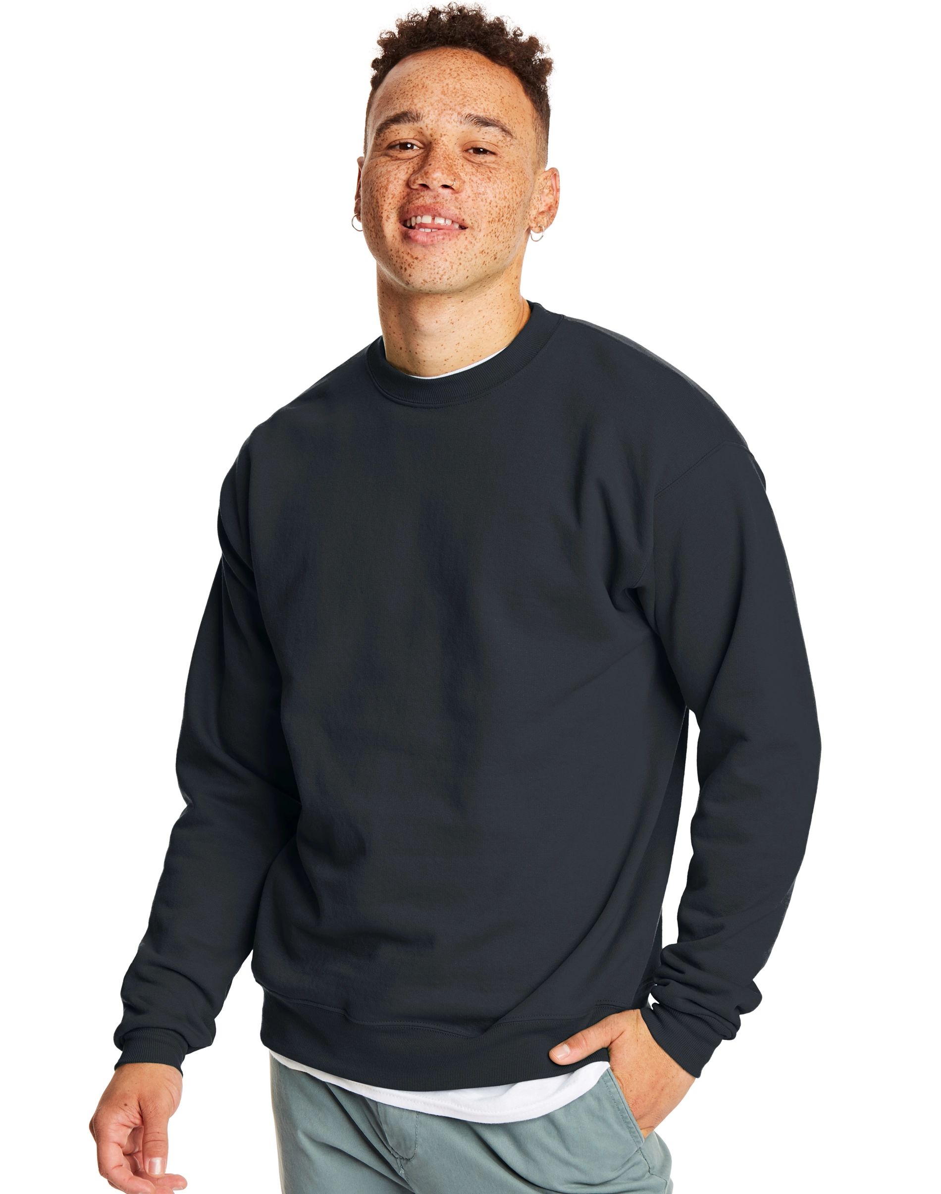 Hanes EcoSmart® Crewneck Men's Sweatshirt | Hanes.com