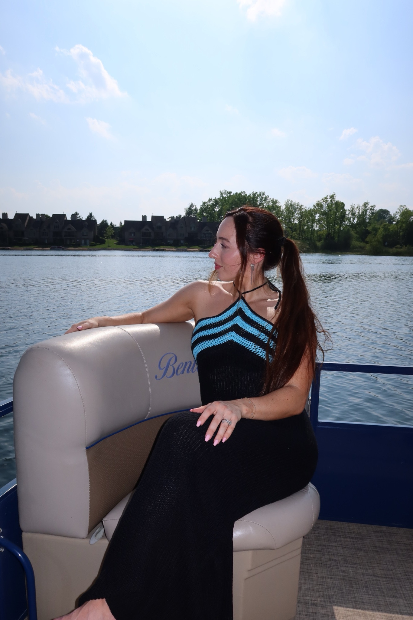 Cuuute summer or vacation dress. It is crochet and not lined so it is slightly see through in the little holes! I wore black spandex shorts under but if I were wearing to the beach or something I wouldn’t mind 