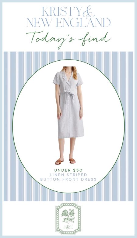 Great price! Cute button front linen shirt dress. Comes in several colors. 

#LTKfindsunder50 #LTKover40 #LTKsalealert