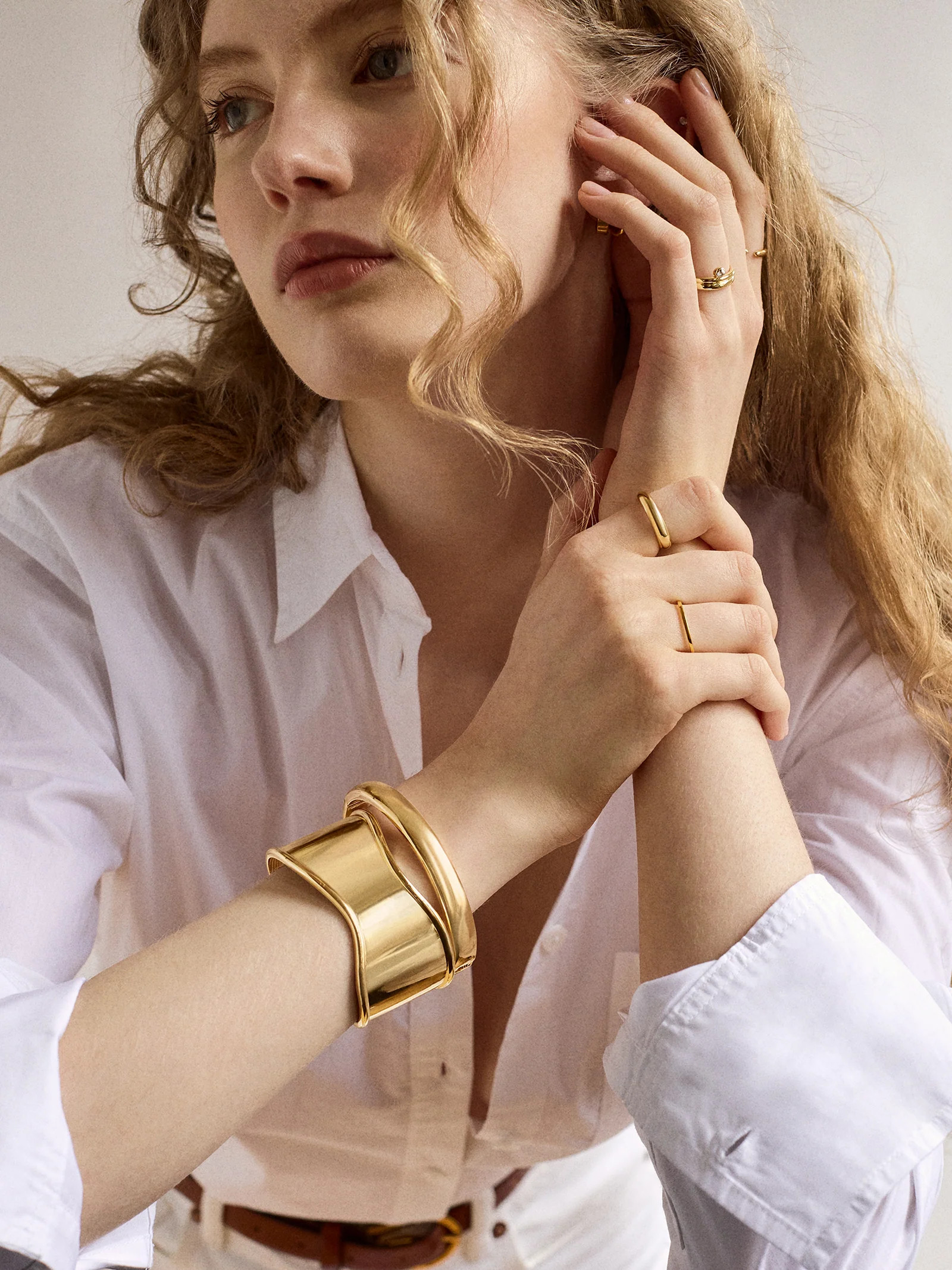 Ashanti Cuff Bracelet - Gold | BaubleBar