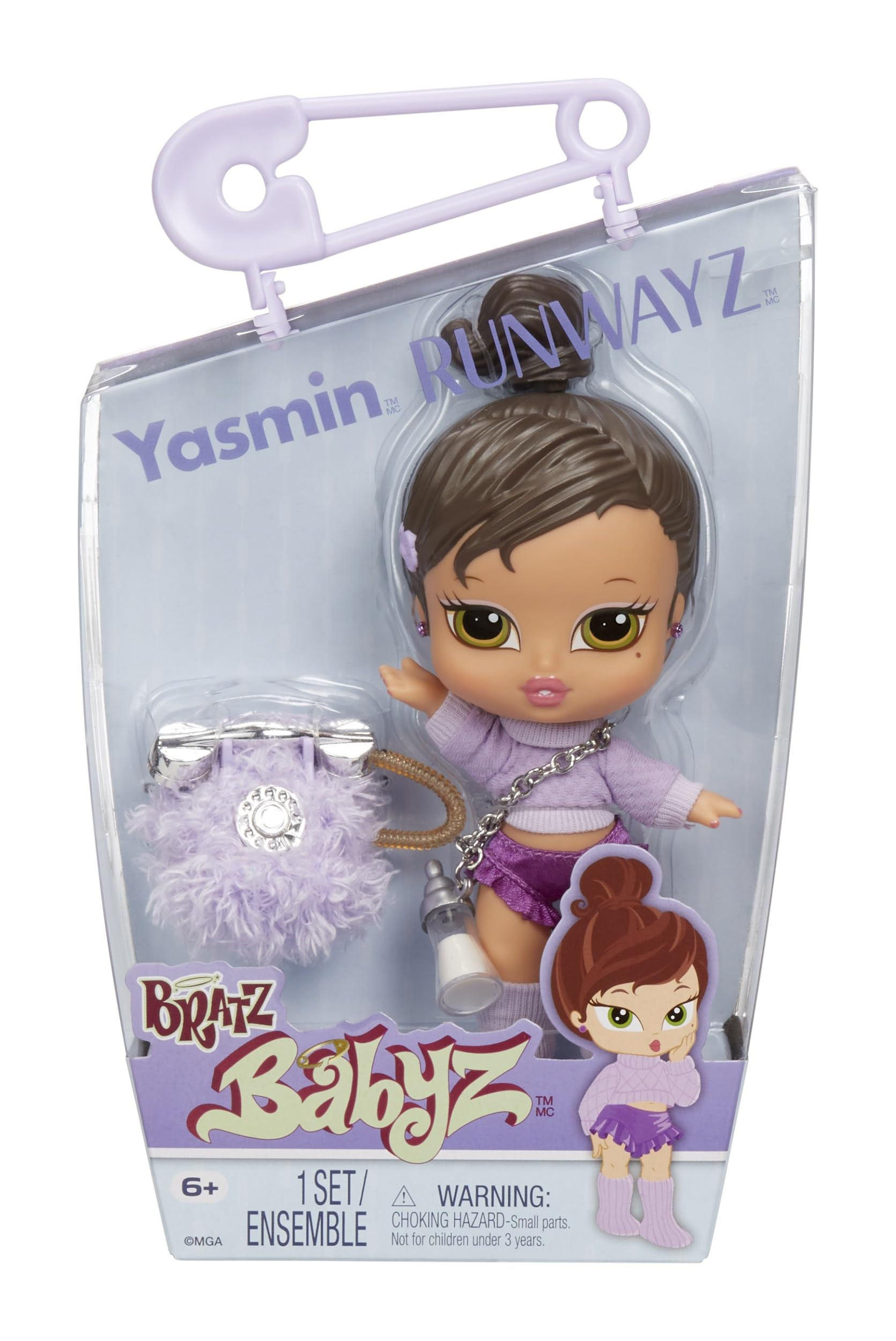 Bratz Babyz Runwayz Yasmin Collectible Fashion Doll with Real Fashions | Amazon (US)
