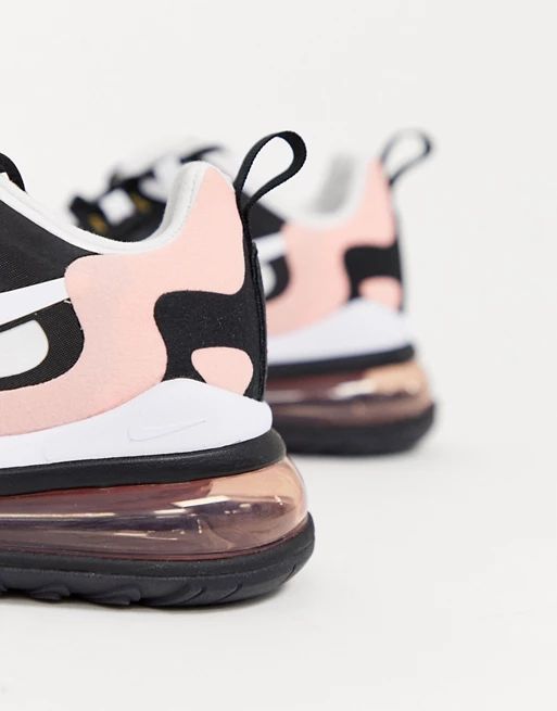 Nike pink and black Air Max 270 React sneakers | ASOS US