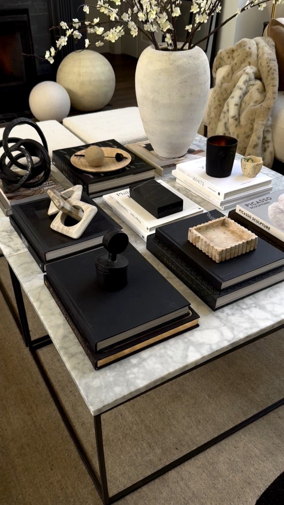 Guys! I’m freaking out because we sold these cherry blossoms out last year and they are finally back in stock! They are soooo beautiful and look sooo real! I loved styling them up on the coffee table with a rustic urn… and, of course, a pile of books & a mix of matte black brought in through the candle, glossy black brought in through the marble box…

Then we juxtaposed sharp black against rough and tumbled marble in soft hues with the trays (omg they are just sooo good!!) and a chain. 

The mix of soft blossoms, rough textures, glossy marble, iron, and clay. I’m DYING!! It’s sooo good! 

Love you guys and hope you leave feeling inspired to grab some cherry blossoms and create pure magic in your home, too!! XxV 



#LTKmomlife #LTKootd #LTKHome