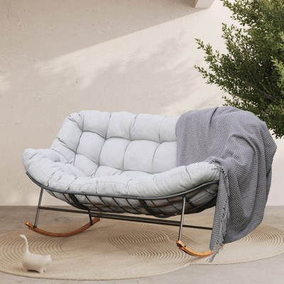 GRANDPATIO Steel Outdoor Loveseat Rocker Chair | Target