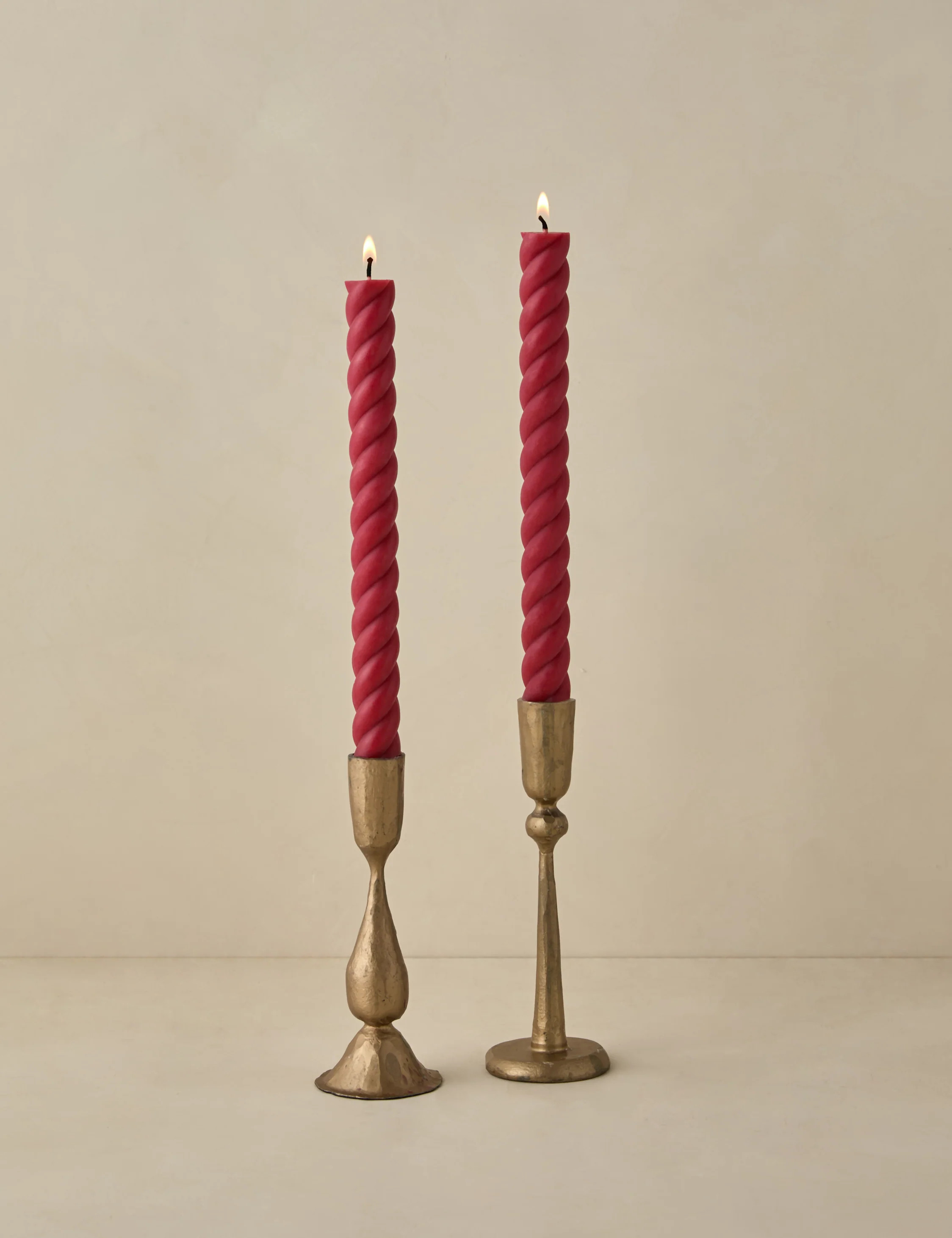 Rope Taper Candles (Set Of 2) by Greentree Home, Bittersweet | Lulu and Georgia 