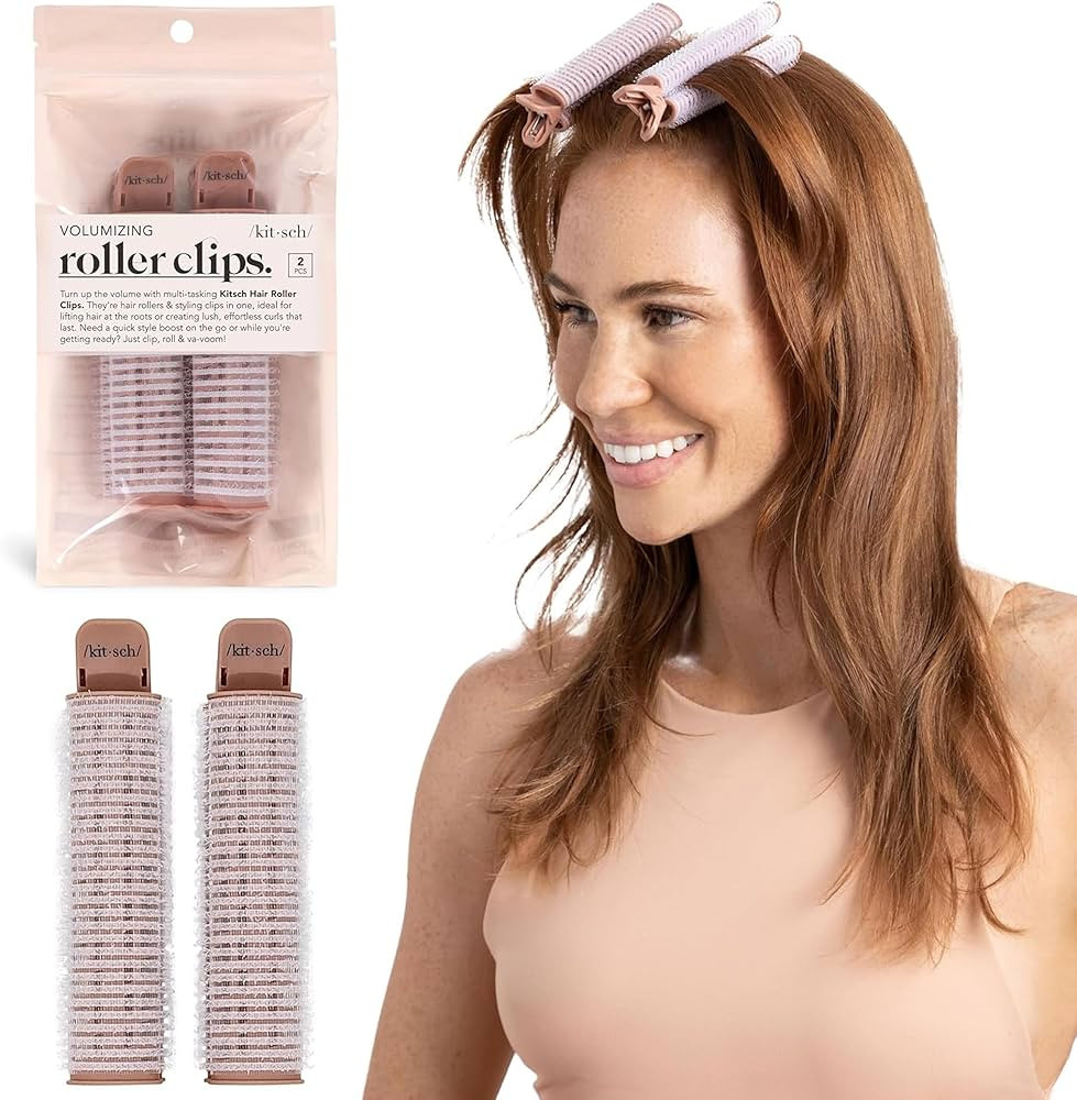 Kitsch Volumizing Hair Clips for Women - Hair Rollers for Volume & Curls - Volumizing Hair Produc... | Amazon (US)