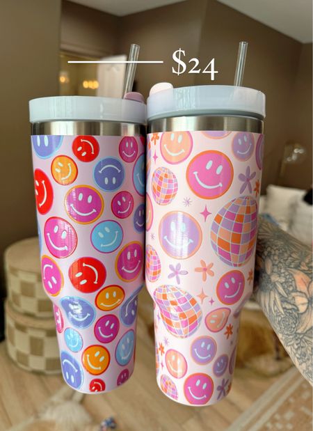 $24 cutie cups w/ my Pink Lily code HOLLEY30 today! ✨🤍🫶🏼☺️ so fun for summer! 40 ounces! 

Cups / tumbler / insulated / for her / gift idea / Holley Gabrielle 

#LTKSaleAlert #LTKFindsUnder50 #LTKSeasonal