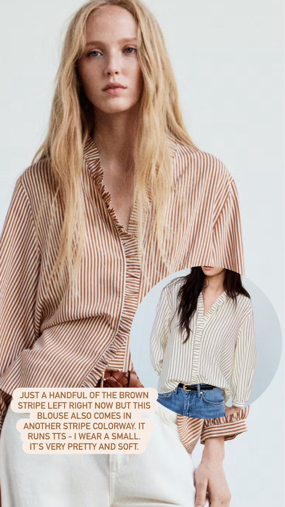 The prettiest blouse. Runs tts - I wear a small