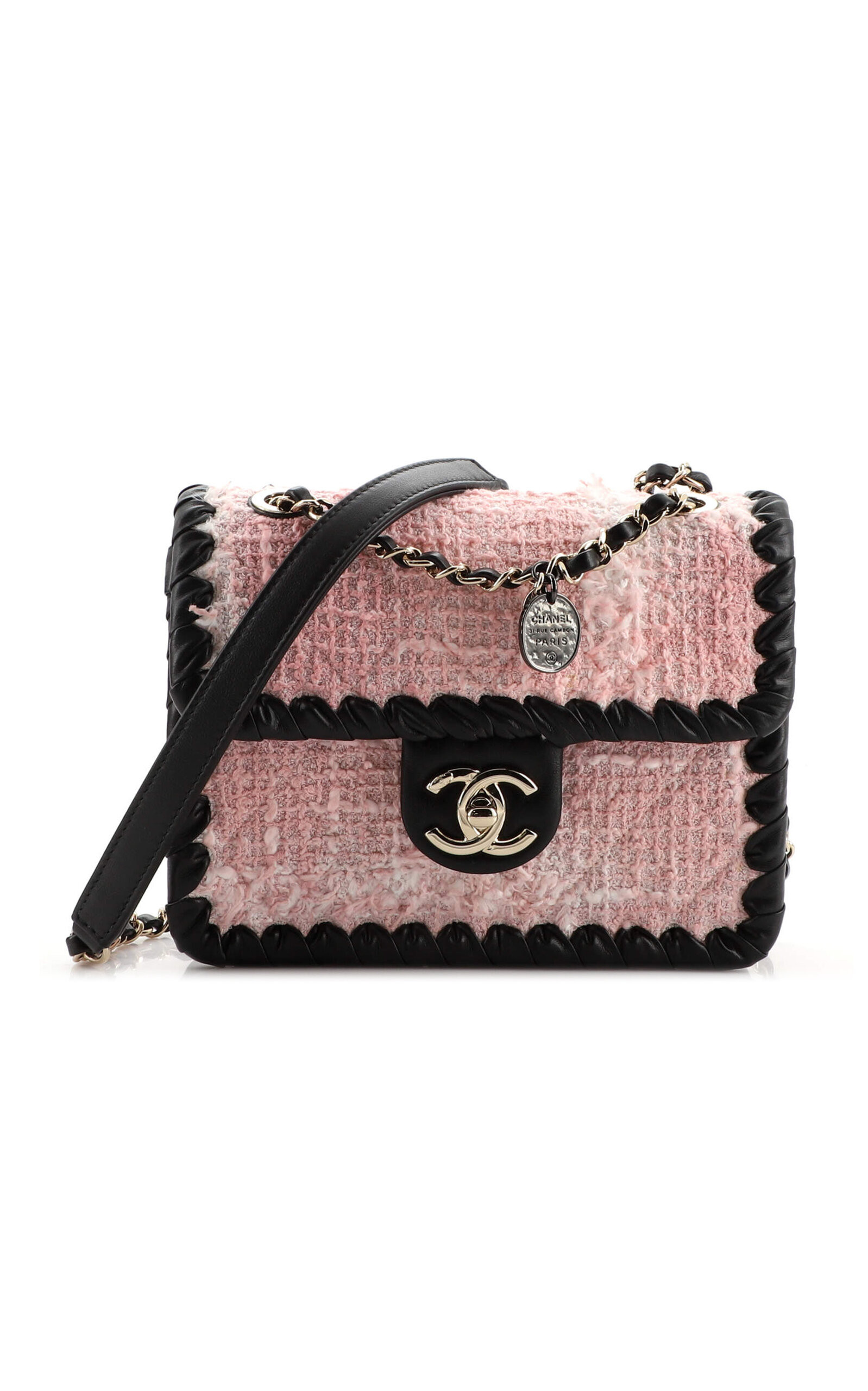 Pre-Owned Chanel My Own Frame Quilted Tweed Mini Flap Bag | Moda Operandi (Global)