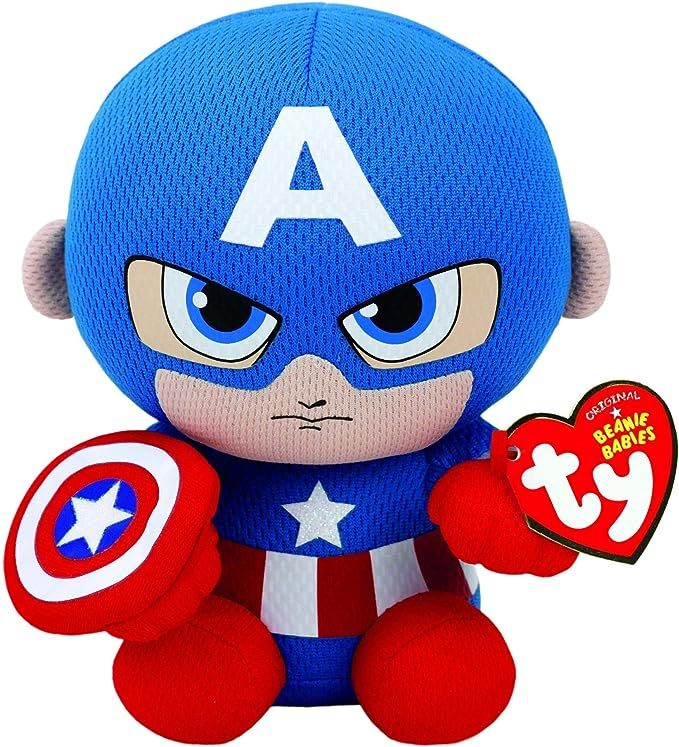 Ty Captain America Plush, Blue/Red/White, Regular | Amazon (US)