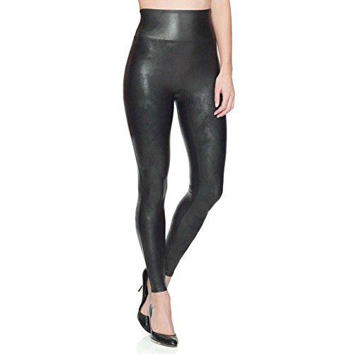 Spanx Women's Ready-to-Wow!? Faux Leather Leggings Black MD X 30 | Amazon (US)