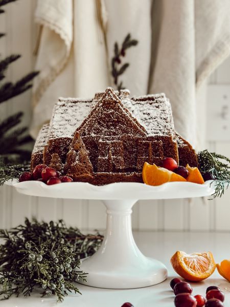 The easiest way to make a gingerbread house for the holidays is with a gingerbread house Nordic Ware Bundt pan. 

#LTKhome #LTKHoliday #LTKSeasonal