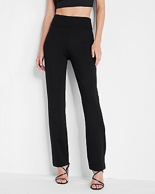 High Waisted Luxe Comfort Knit Columnist Slim Pant | Express