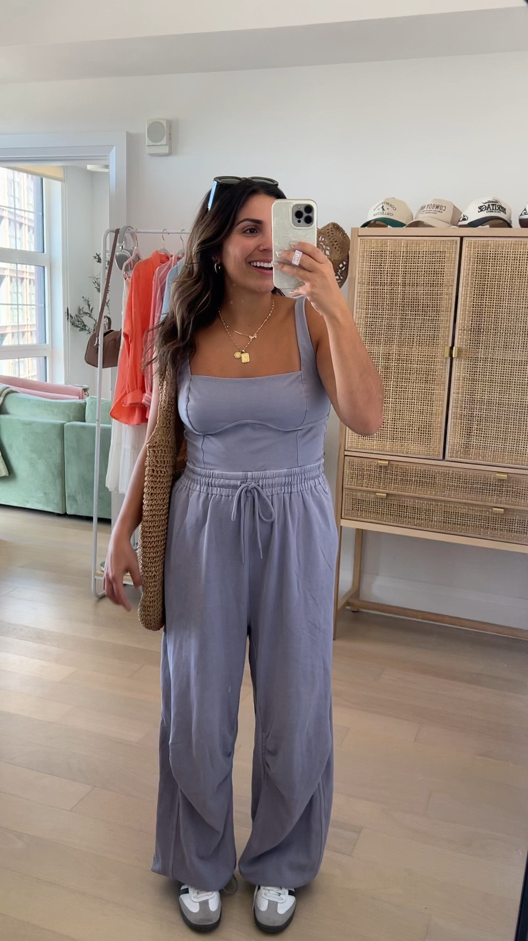 Obsessing over this Free people movement jumpsuit! Sooo flattering because the top looks like a corset & the bottom looks like joggers :) I was worried how this would fit with the length since I’m not that tall (5’4) but it’s perfect! You can shorten the legs too bc there a pull tabs on the sides of the pants. 10/10!!

True to size here - M

#LTKStyleTip #LTKVideo #LTKActive