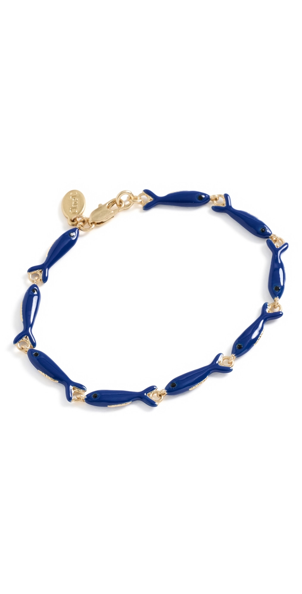 Clare V. Enamel Sardine Bracelet Cobalt One Size | Shopbop